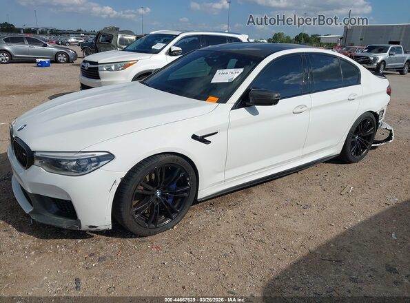WBSJF0C04LB448841 2020 BMW M5 White წინა მარცხენა ხედი სამი მეოთხედიდან