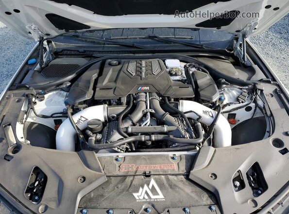 WBSJF0C53KB447416 2019 BMW M5 White უკანა სალონის ხედი