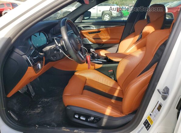 WBSJF0C53KB447416 2019 BMW M5 White წინა სალონის ხედი