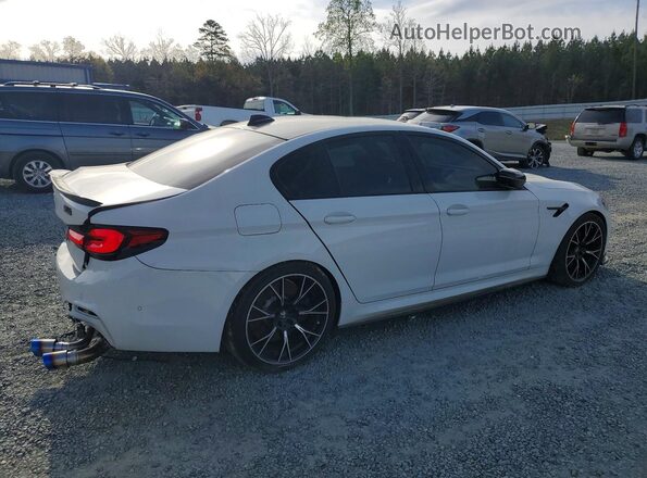 WBSJF0C53KB447416 2019 BMW M5 White უკანა მარჯვენა