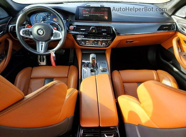 WBSJF0C53KB447416 2019 BMW M5 White წინა პანელის ხედი