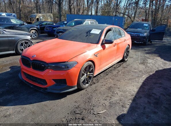 WBSJF0C57JB283411 2018 BMW M5 Оранжевый Передняя левая четверть