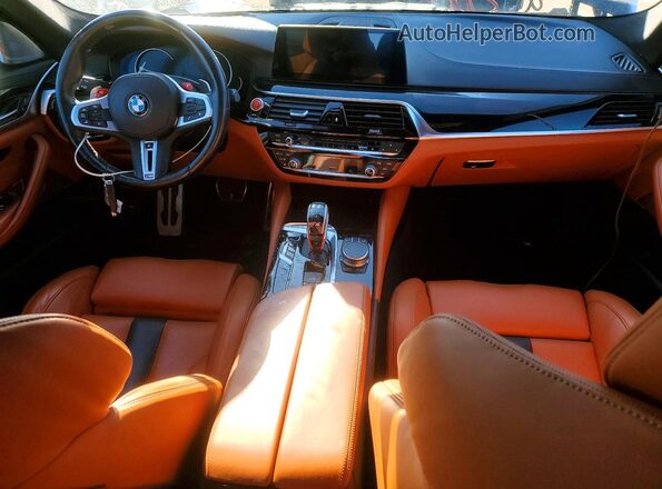 WBSJF0C59KB285744 2019 BMW M5 Black წინა პანელის ხედი
