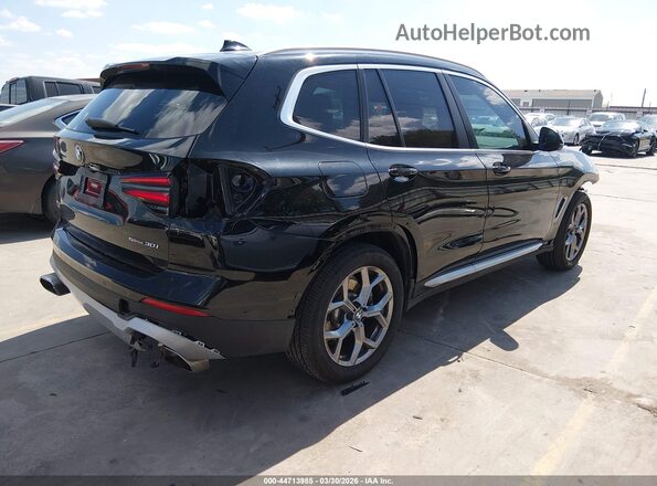 WBX47DP01NN183819 2022 BMW X3 Black Rear right