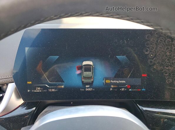 WBX73EF00S5377253 2025 BMW X1 Teal Widok zestawu wskaźników