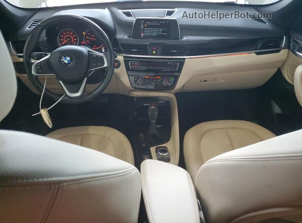 WBXHT3C37G5F66189 2016 BMW X1 White წინა პანელის ხედი
