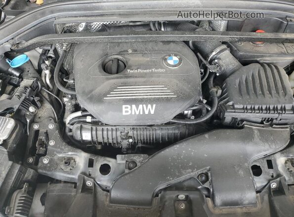 WBXHT3C37G5F66189 2016 BMW X1 White ძრავის განყოფილების ხედი