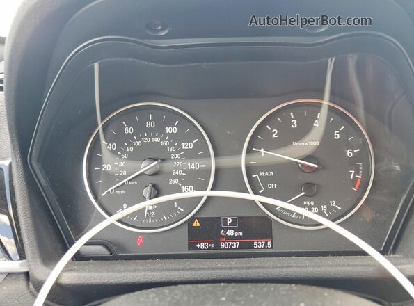 WBXHT3C38G5F66332 2016 BMW X1 Серый Вид щитка приборов
