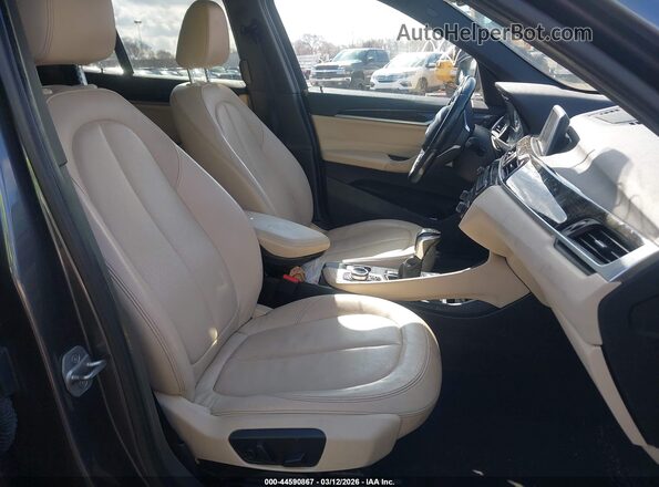 WBXHT3Z39H4A54335 2017 BMW X1 Gray Widok wnętrza z przodu