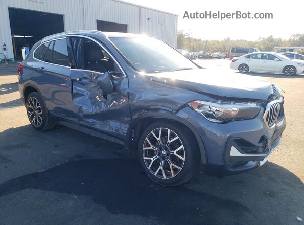 WBXJG7C06M5S28259 2021 BMW X1 Gray წინა მარჯვენა