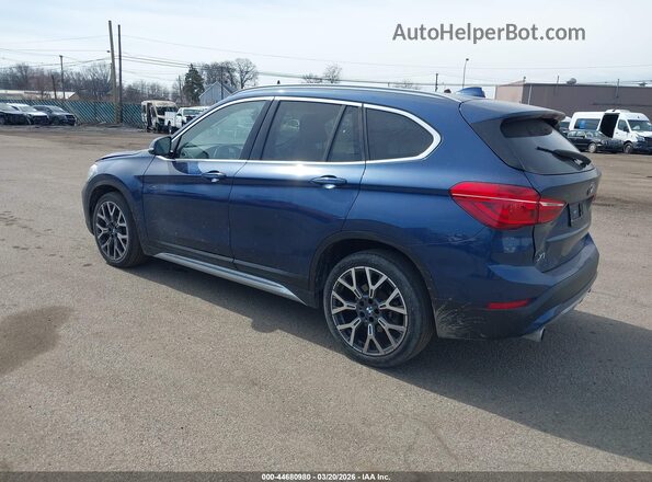 WBXJG7C06N5U56635 2022 BMW X1 Blue Rear left