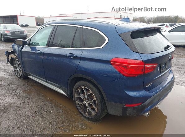 WBXJG9C08N5V17446 2022 BMW X1 Blue Tył lewy