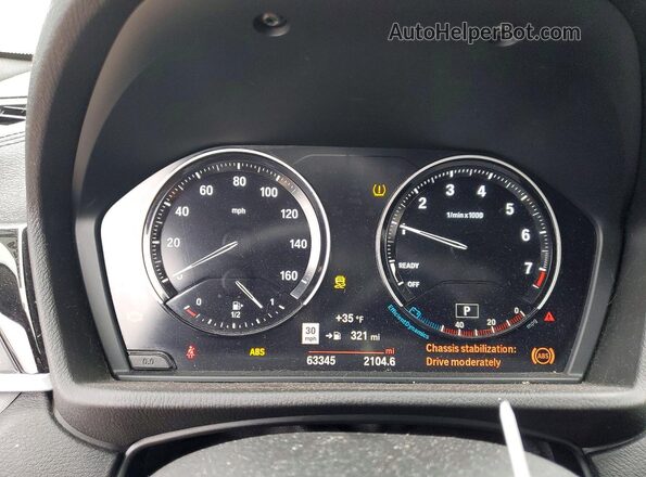 WBXYJ1C01L5R25768 2020 BMW X2 Black Vista del cuadro de instrumentos