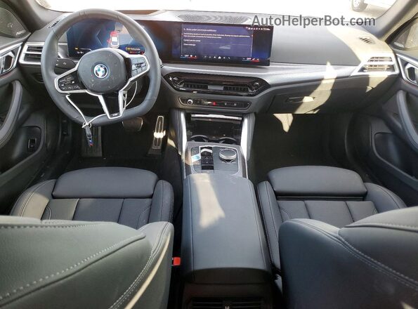 WBY23HD01SFU16419 2025 BMW I4 White Առջևի վահանակի տեսք