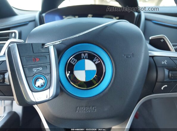 WBY2Z6C51K7D09514 2019 BMW I8 White Вид панелі приладів