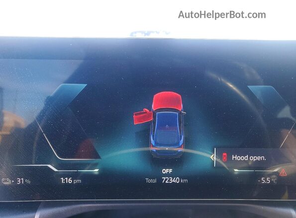 WBY33AW05NFM60680 2022 BMW I4 Blue Vista del cuadro de instrumentos