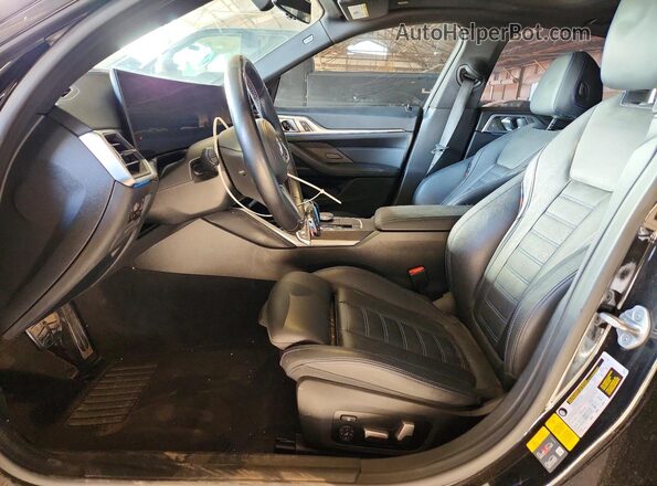 WBY33AW08NFM77487 2022 BMW I4 Черный Вид салона спереди