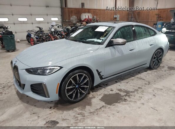 WBY33AW08PFN42907 2023 BMW I4 Gray წინა მარცხენა ხედი სამი მეოთხედიდან