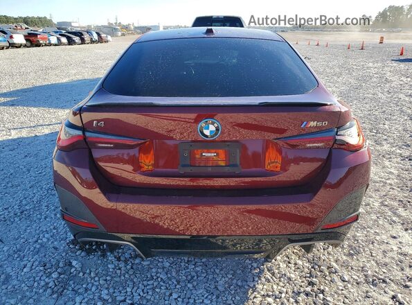 WBY33AW0XNFM84490 2022 BMW I4 Maroon Widok z tyłu