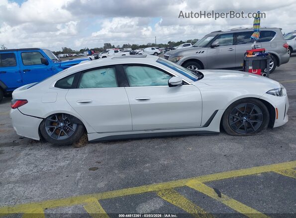 WBY43HD04SFT98264 2025 BMW I4 White Vista interior trasera