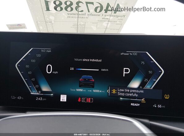 WBY43HD05SFT90819 2025 BMW I4 Black Widok tylnych siedzeń