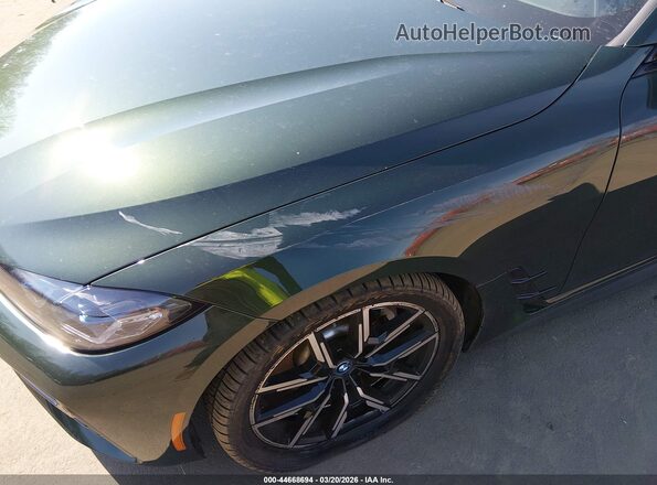 WBY73AW00NFN17434 2022 BMW I4 Green Դիմացի տեսք