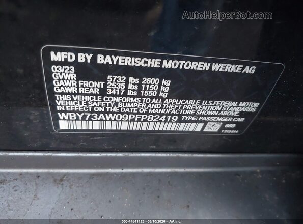WBY73AW09PFP82419 2023 BMW I4 Black Widok komory silnika