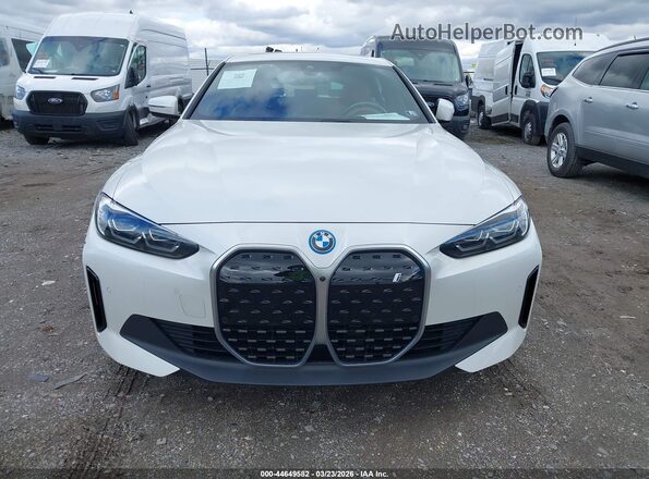 WBY83FB09RFR76281 2024 BMW I4 White Instrument cluster view