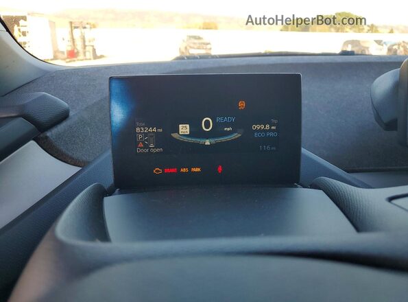 WBY8P4C58K7D04217 2019 BMW I3 Blue Widok zestawu wskaźników