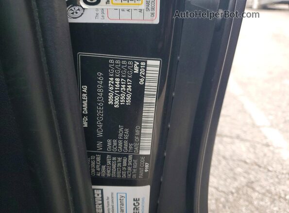 WD4PG2EE6J3489469 2018 MERCEDES-BENZ METRIS Black 