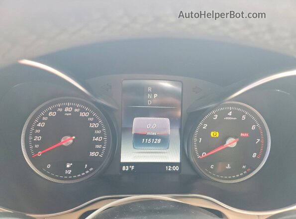 WDC0G4JB2JV037391 2018 MERCEDES-BENZ GLC-CLASS White Instrument cluster view