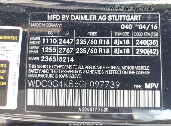 WDC0G4KB6GF097739 2016 MERCEDES-BENZ GLC 300 Black Շարժիչի բաժամունքի տեսք