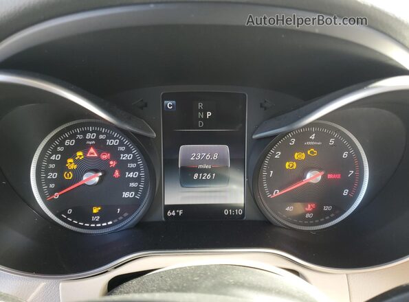 WDC0G4KB7GF089925 2016 MERCEDES-BENZ GLC-CLASS White Widok zestawu wskaźników
