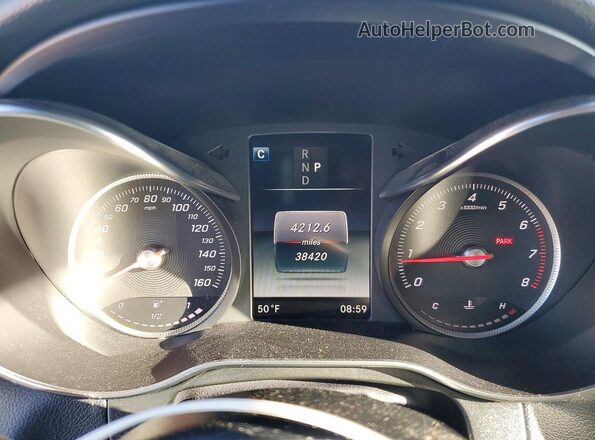 WDC0G4KBXJV018067 2018 MERCEDES-BENZ GLC-CLASS Gray Instrument cluster view