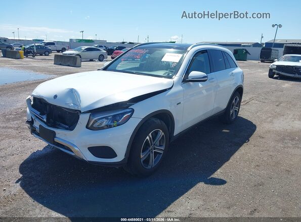 WDC0G5EBXKF506223 2019 MERCEDES-BENZ GLC 350E White წინა მარცხენა ხედი სამი მეოთხედიდან