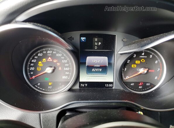 WDC0J4KB1HF276807 2017 MERCEDES-BENZ GLC-CLASS Black Widok zestawu wskaźników