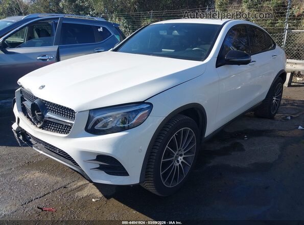 WDC0J4KB4KF588689 2019 MERCEDES-BENZ GLC 300 COUPE White Przód lewy