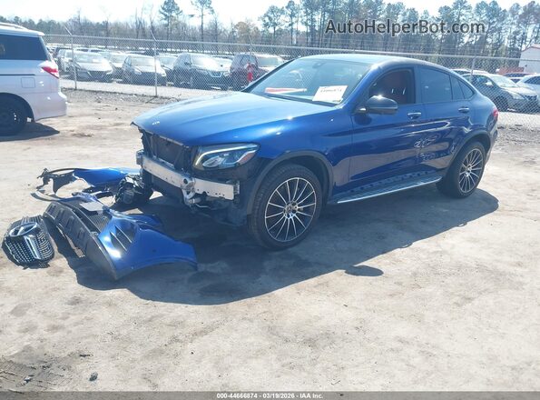 WDC0J4KB6JF356934 2018 MERCEDES-BENZ GLC 300 COUPE Blue Front left