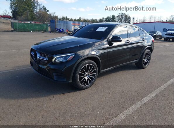 WDC0J4KB7JF300937 2018 MERCEDES-BENZ GLC 300 COUPE Черный Передняя левая четверть