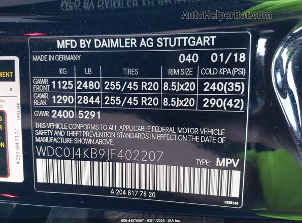 WDC0J4KB9JF402207 2018 MERCEDES-BENZ GLC 300 COUPE Black Engine compartment view