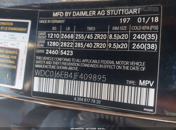 WDC0J6EB4JF409895 2018 MERCEDES-BENZ AMG GLE 43 COUPE Черный Вид подкапотного пространства