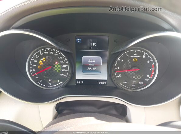 WDC0J6EB9HF225580 2017 MERCEDES-BENZ AMG GLE 43 COUPE White უკანა სავარძლების ხედი