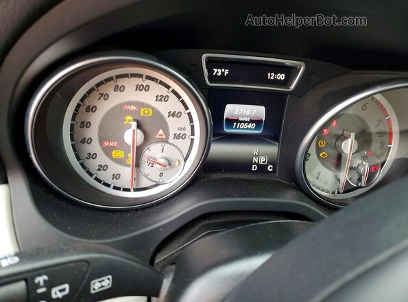 WDCTG4EB6GJ255678 2016 MERCEDES-BENZ GLA Silver Vista del cuadro de instrumentos