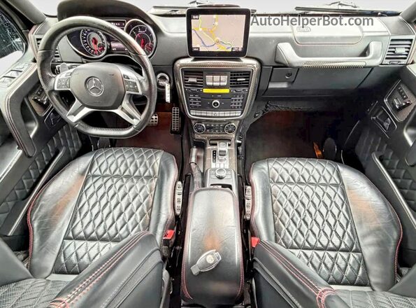 WDCYC7DH5JX287258 2018 MERCEDES-BENZ G-CLASS Black ხელსაწყოთა პანელის ხედი