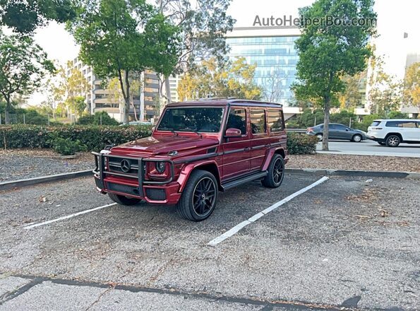 WDCYC7DH5JX295246 2018 MERCEDES-BENZ G-CLASS Бордовый Задняя левая четверть