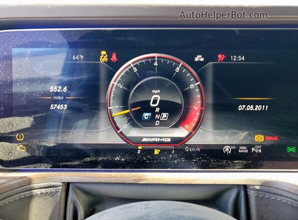 WDCYC7HJ3KX308316 2019 MERCEDES-BENZ G-CLASS Black Instrument cluster view