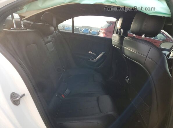 WDD3G4EB0KW020779 2019 MERCEDES-BENZ A White Rear seats view