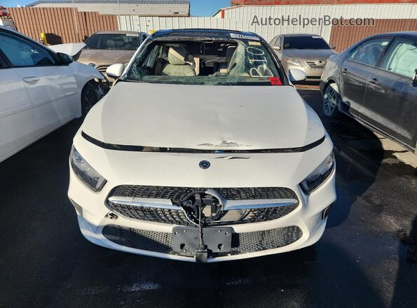 WDD3G4EB5KW036119 2019 MERCEDES-BENZ A White Vista de la etiqueta del VIN