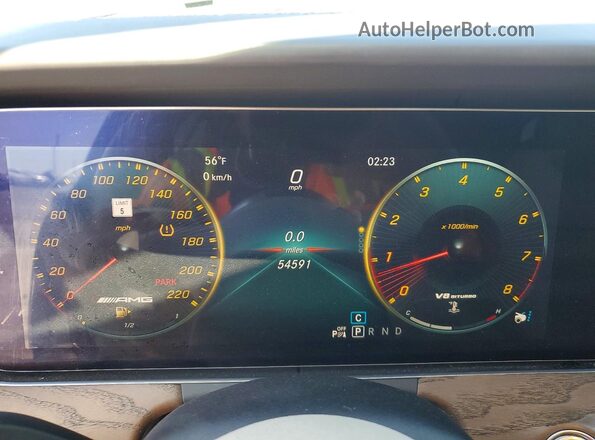 WDD7X8KB3KA005736 2019 MERCEDES-BENZ AMG Charcoal Instrument cluster view