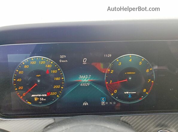 WDD7X8KB8KA001603 2019 MERCEDES-BENZ AMG Charcoal Սարքավորումների վահանակի տեսք